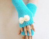 Gloves, spring trends, handmade gloves, Blue Hand knitting gloves, new fashion, women accessories. handmade glove, miitten, warm