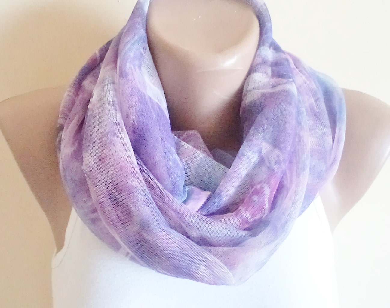 NEW, Spring scarf, women accessories, tulle scarf, spring fashion, Unique Gifts, thin scarf, Shawl, purple and pink