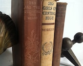 Vintage/Antique Book Bundle Shades of Brown/Tan