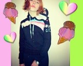 Black - Cloudy Rainbow Sweatshirt