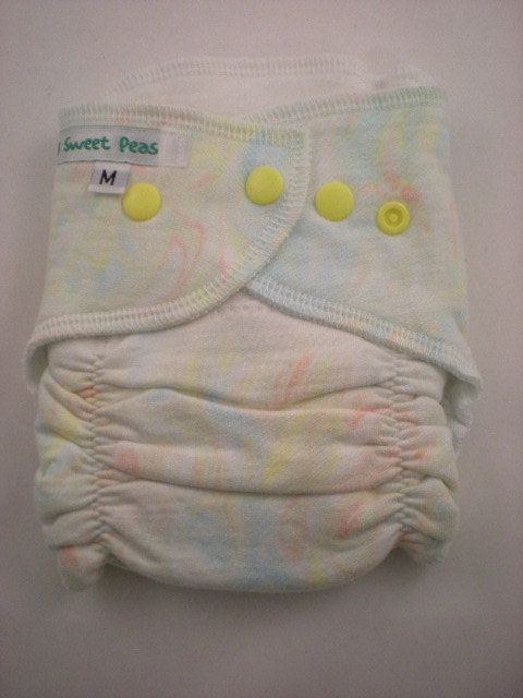 Medium Bamboo Fleece Hand Dyed Fitted Diaper
