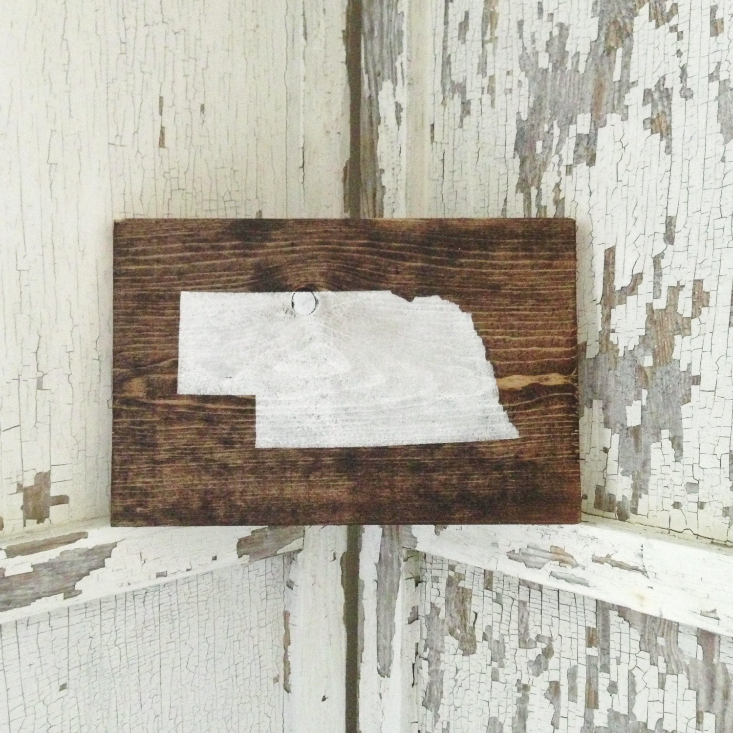 Wood Wall Hanging with Painted State (Your State Choice)