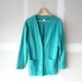 vintage sweatshirt,  turquoise sweatshirt , long sweatshirt