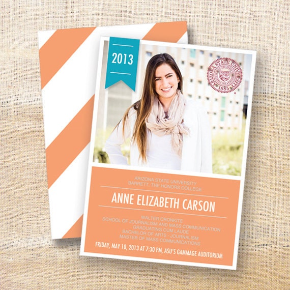 GRADUATION Personalized Photo Announcement
