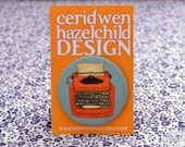 Big Fabric Pin Badge - Orange Typewriter Illustration