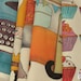 Vintage Teacups and Saucers Illustration Eco Cotton Tote Bag