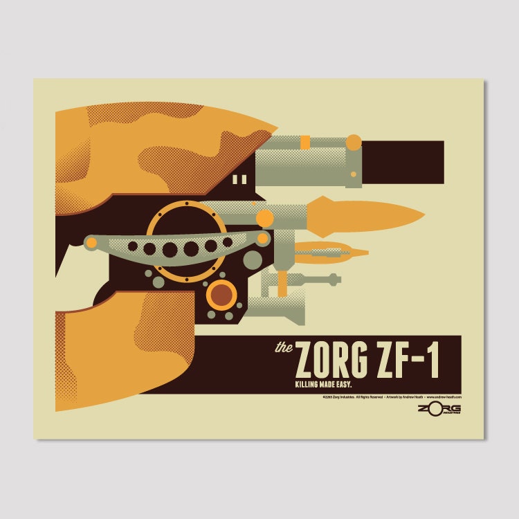 Zorg ZF-1 - 16x20 Screen Print (Limited Edition of 50)