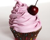 1 stack it high frosting faux cupcake, shabby chic, photo prop, you design