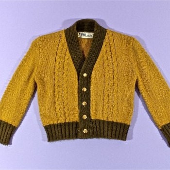 Vintage Kids Boys Color Block Cardigan size 2T