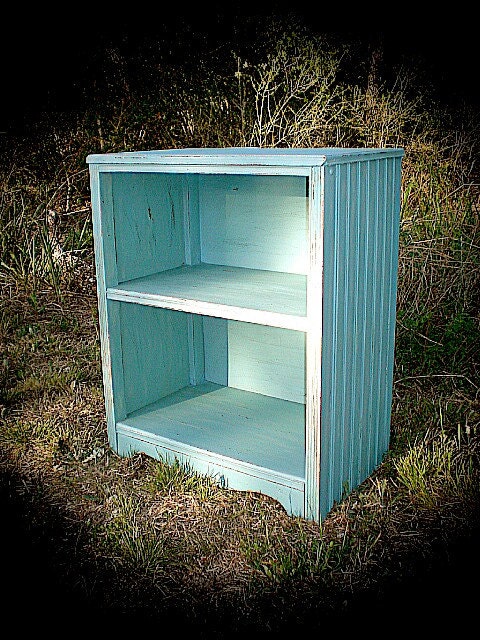 SOLD Vintage Bookcase Cabinet Table Painted Furniture
