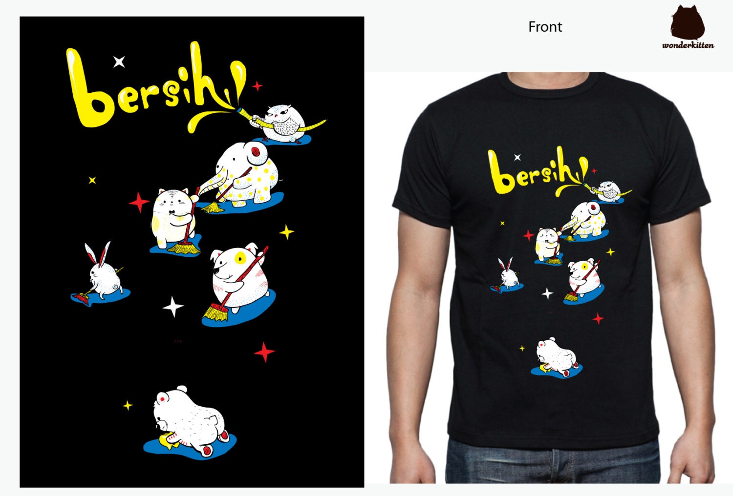 Pre-order - Bersih Graphic Tee (Let's Clean up)