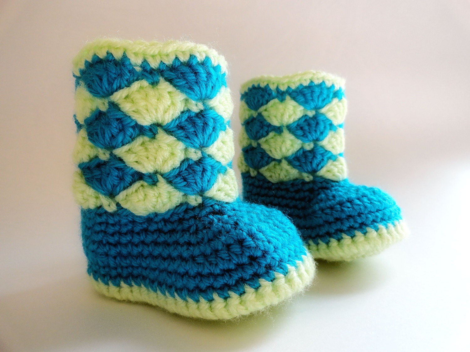 Shelly Cuff Boots  - Crochet Boots Newborn to 12 Months