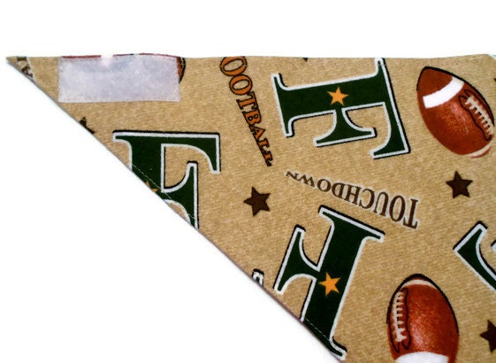 Dog Bandana - Football - Velcro