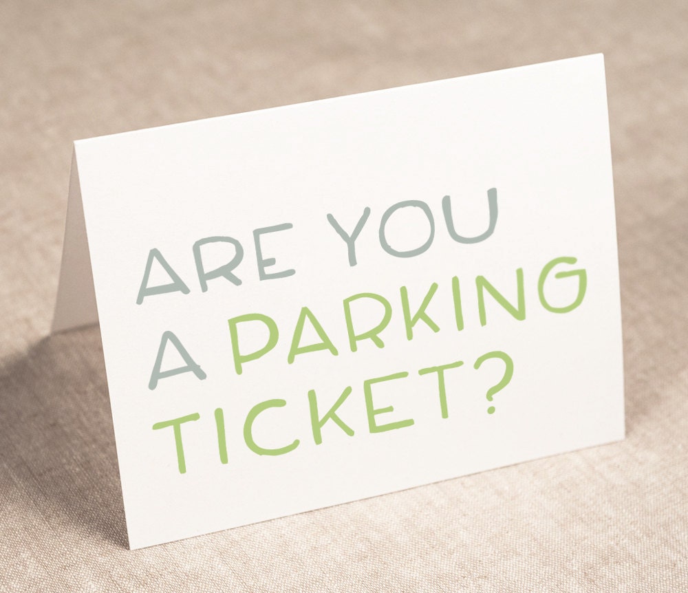 pick-up line card - anniversary card - recycled paper (updated design)
