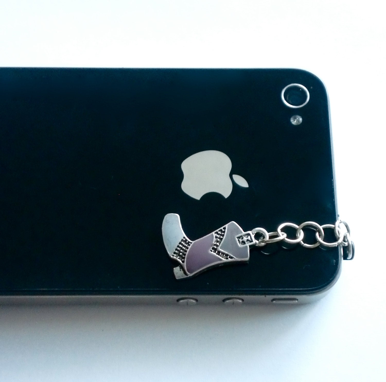 Hand-Assembled Custom Earphone Jack Plug Charm- Cowboy Boot