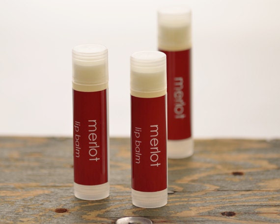 Merlot Lip Balm - wine flavor smooth lip balm