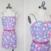 vintage 80s romper plus size  // 80s does 60s romper // checkered playsuit // plus size romper