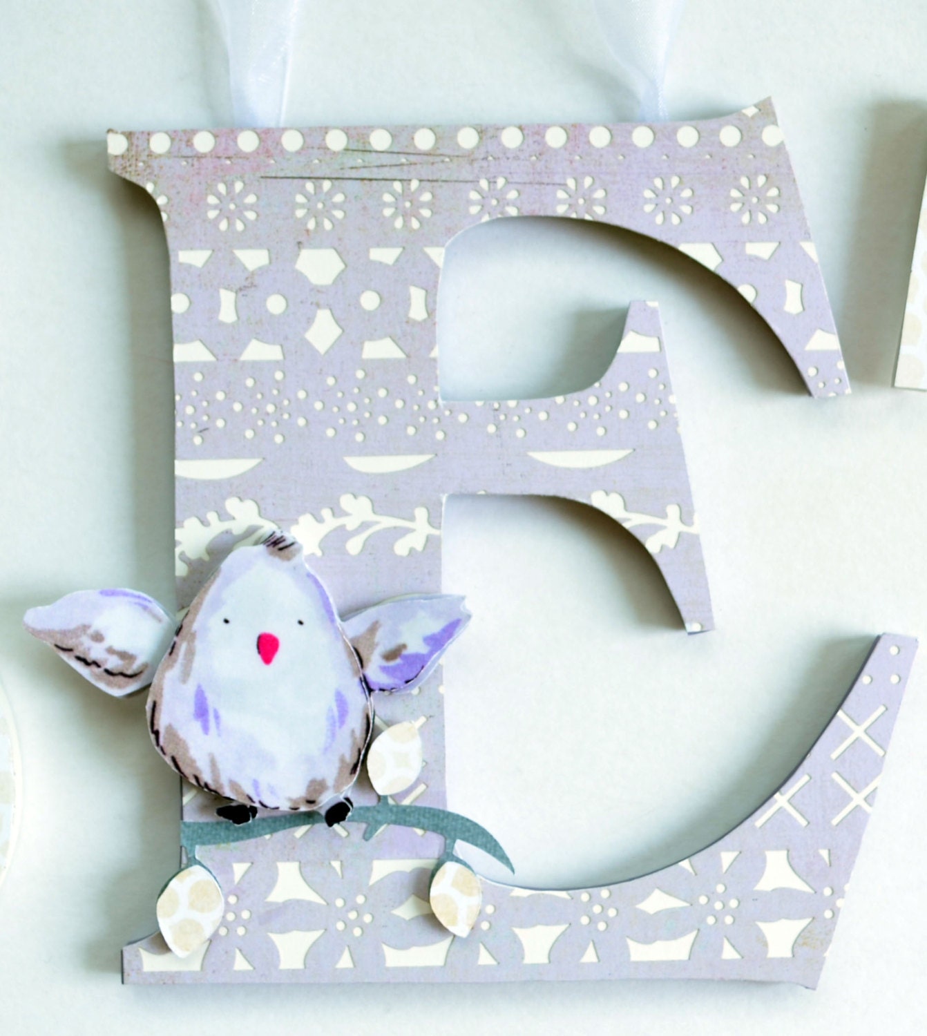 Pottery Barn Kids' Quinn Nursery Themed Children's Letters - 8" Personalized Children's Wood Letters
