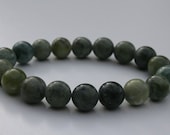 Cleansed and Charged Natural Gemstone and Sterling Silver Bracelet for Holistic Healing