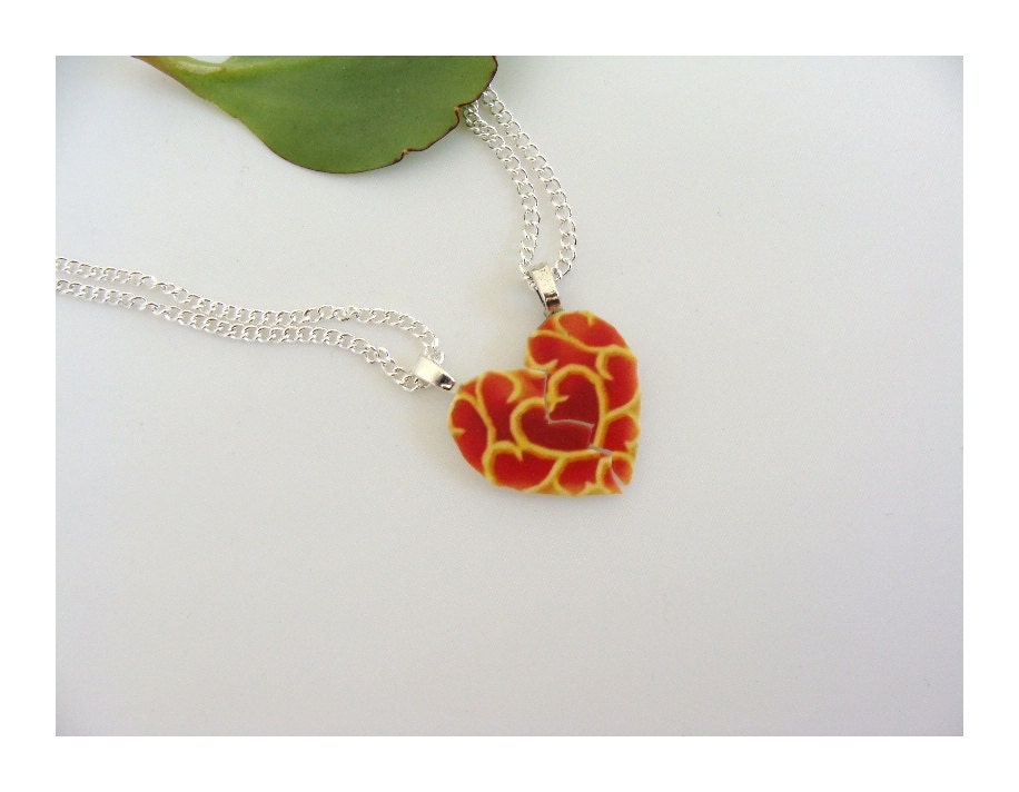Skyward Sword Full Heart Container Best Friend Necklace-  Legend of Zelda game sprite jewelry