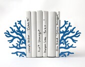 Bookends -Corals Blue edition- unique, stylish and useful decor bookends - DesignAtelierArticle