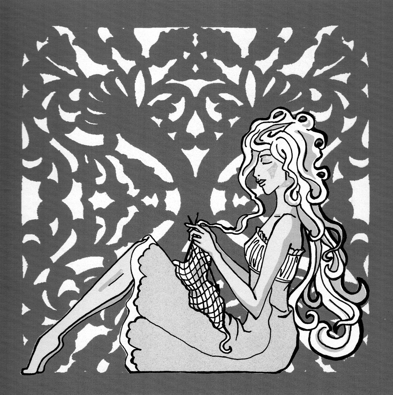 Knitting Illustration
