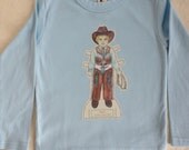 Paper Doll Western Cowboy Tee