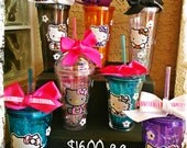 Pre-made Sale, 20 oz. Double walled Acrylic cups