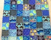 Quilt, Adult Teen or Child's Rag Blanket - Soul Blossoms