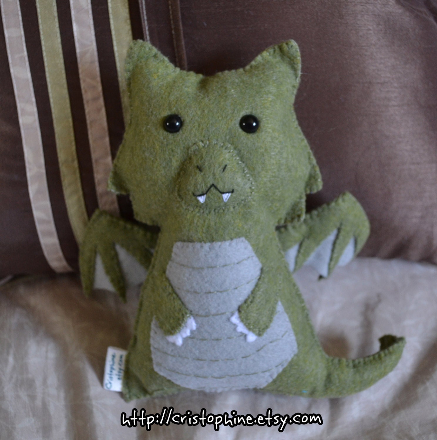 Earth Baby Dragon Felt Wall-hanging Plush