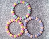 Pastel Heart Stretch Bracelets - Set of 3