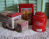 Vintage Advertising Tins Kitchen Decor Collectibles Home Decor Retro Chic Boho Chic