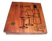 Personalized Custom Album Holds Standard 8.5x11 Pages -Woodburnt With Your Design