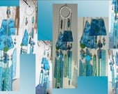 Jewel of Atlantis Blue Jasper Turquoise Sacred Geometry Crystal Ball Glass Windchime