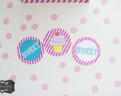 Cupcake Printable Party - Sweet Shop - Candy Shop - Lalaloopsy Invite - Bright Colors - Instant Download