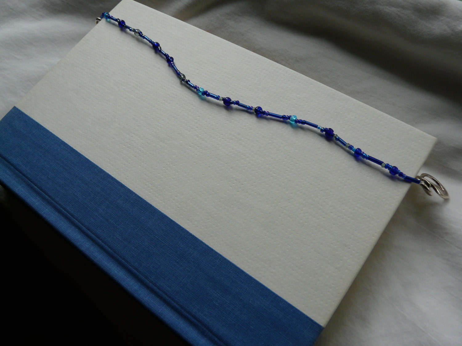 Blue Beaded Boomark With Charms - All Proceeds Support My Tiny Dancer