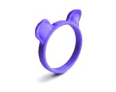 CLEARANCE SALE - Blue Bear Ring, Grizzly Bear Ears Ring, bear jewelry, modern ring, animal ring, bear jewellery, for the cool friend, gift