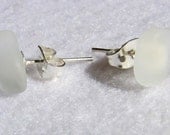 Shetland Island Beach Glass Earrings, Gifts for under ten pounds, stainless steel backing