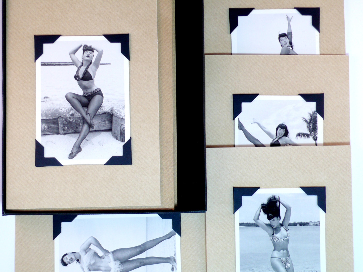 Bettie Page Blank Notecard Set Vintage Betty Images Kraft Greeting Cards