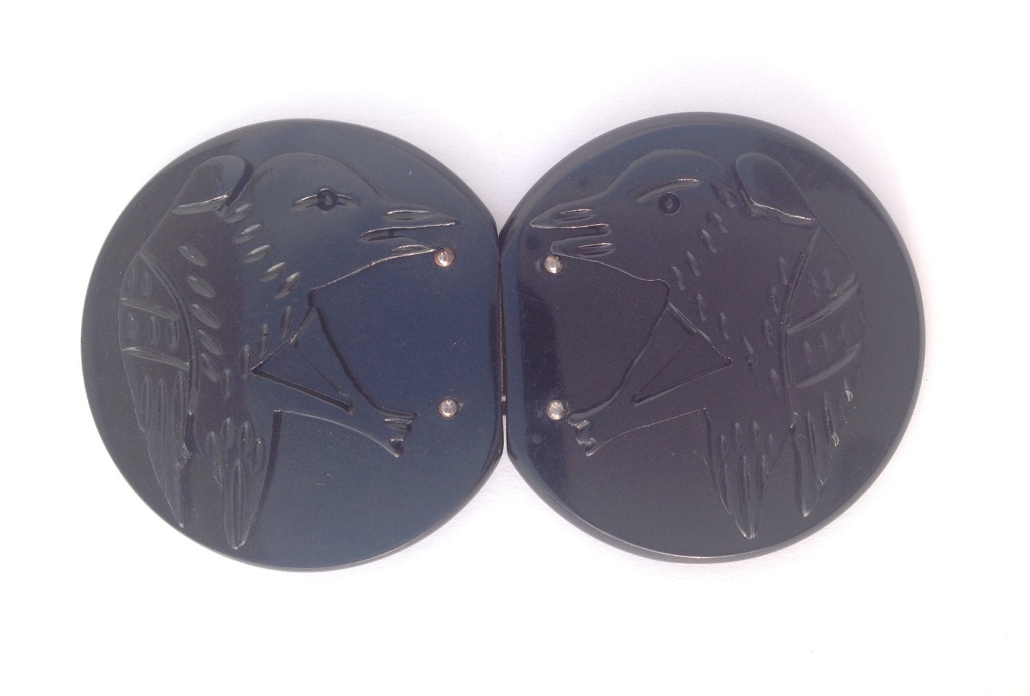 Raven Black Belt Buckle Gothic Splendor