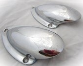 Vintage Marine Hardware // Vintage Chrome Clam Shell Vents // Vintage Boat Chrome Clam Vents //
