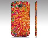 STUNNING Bright Samsung Galaxy S3 GS III Cell Phone Case, Hipster Stylish Art Neon Splash Hard Plastic Cover