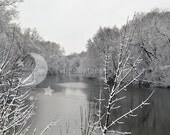 Silver Grey Still Water, Lake, Digital Download Photography, Fine Art Photo, landscape