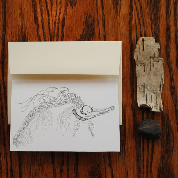 The Language of Fangs - Illustrated Greeting Card