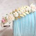 Gold Leaf and White Rose Bridal Headband