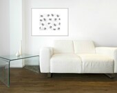 Sea Shell Art Print Beach White and Grey 8x10 Natural Sea Shells Minimalist Grey and White Photography Dreamy Photography Black and White