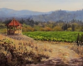 Original Vineyard Painting - Time to Harvest