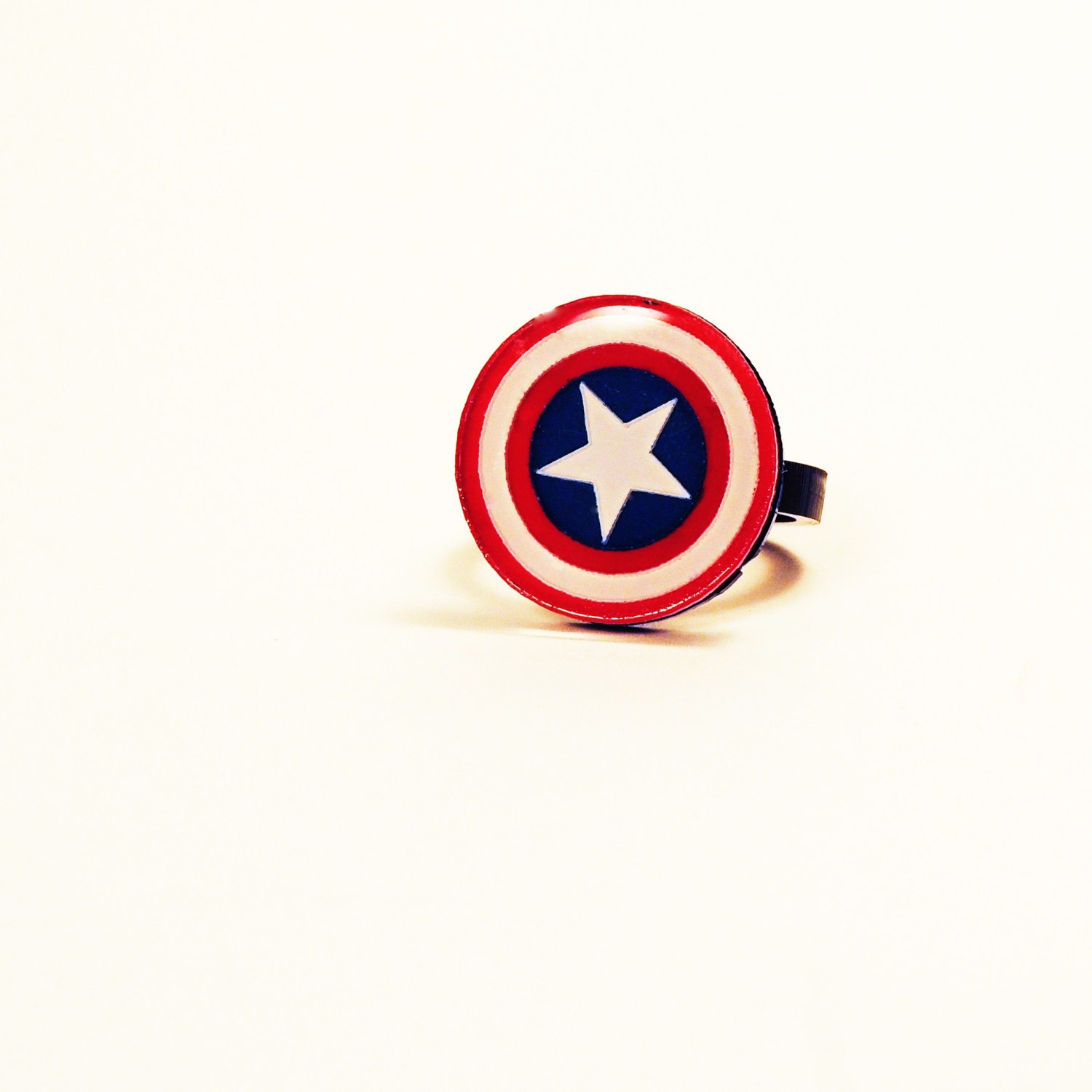 Captain America Shield - Laser Cut Acrylic Ring