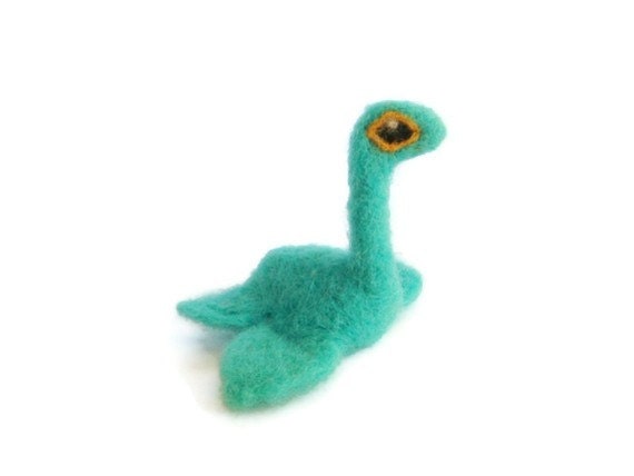 Sea Dragon Sculpture, Needle Felted Loch Ness Monster ('Ness')