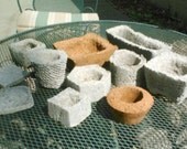 Hypertufa, Hypertufa Planter, Beehive Planter, Concrete Planter, Hypertufa Bowl, Concrete Bowl